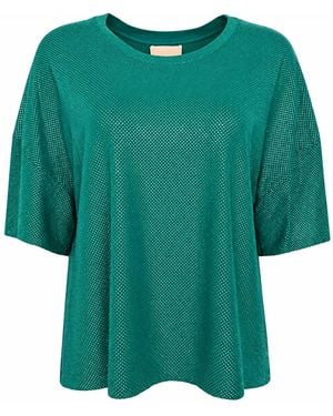 Alexandre Vauthier Crystal Embellished T-shirt - Blue