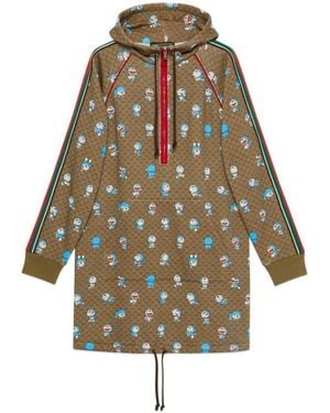 Gucci X Doraemon GG Supreme Cotton Dress - Green