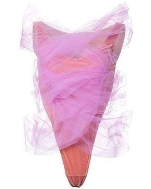 Y. Project Y / Project Pink Tulle Layer Second Skin Bodysuit