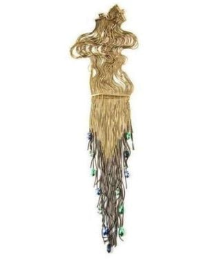 Iosselliani Black Hole Su Multi Thread Fringes Necklace - Metallic