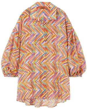 Missoni Oversized Printed Cotton Silk Shirt - Multicolour