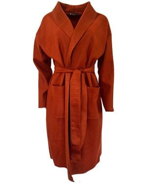 Cult Moda Cotton Blend Belted Trench Coat - Multicolor