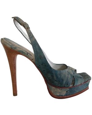 ALDO Suede Platform Pump - Green