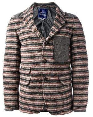 Junya Watanabe Duvetica Padded Multi Coloured Button Up Jacket M - Grey