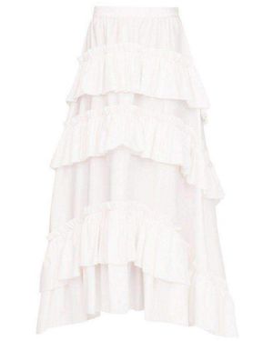 Philosophy Di Lorenzo Serafini White Maxi Frill Skirt