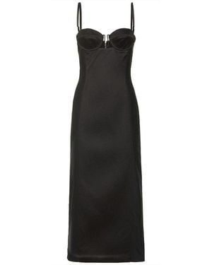 Gucci Silk Duchesse Mid-length Dress - Black