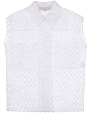 Stella McCartney Cutwork Embroidery Erne Blouse - White