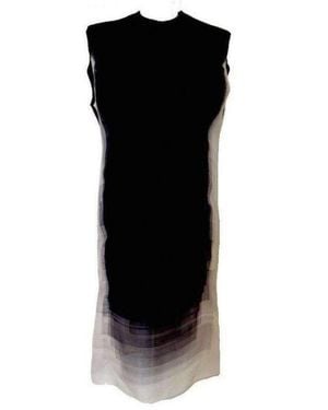 Gabriele Colangelo Ombre Shift Silk Blend Dress - Black