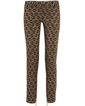 Balmain Metallic Jacquard Skinny Pants