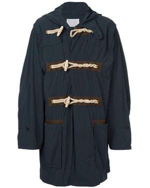 Kolor Blue Oversized Duffle Coat