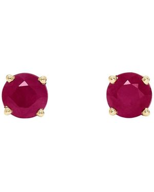Effy Ruby Royale 14k Gold Ruby Stud Earrings - Red