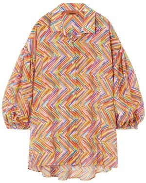 Missoni Oversized Printed Cotton Silk Shirt - Multicolour