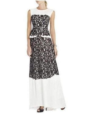 BCBGMAXAZRIA Loretta Lace Gown - Black