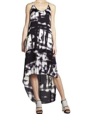 BCBGMAXAZRIA Rory Black High-low Hem Dress - White