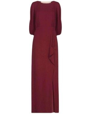 BCBGMAXAZRIA Cornelia Embroidered Sequin Gown - Purple