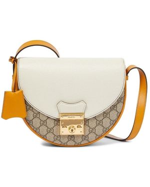 Gucci Natural Padlock GG Small Leather Shoulder Bag - Metallic