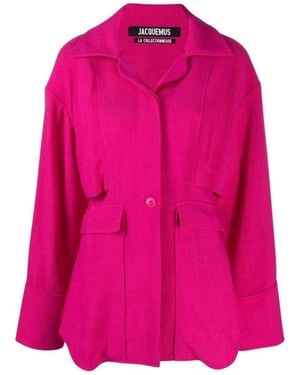 Jacquemus La Chemise Monceau Pink Layered Jacket