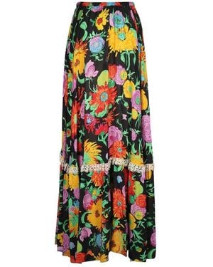 Gucci Ken Scott- Print Viscose Skirt - Multicolour