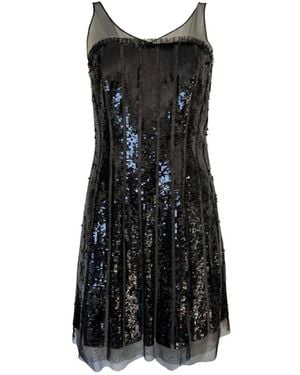 BCBGMAXAZRIA Black Sequence Mini Dress