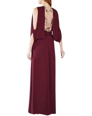 BCBGMAXAZRIA Dot Tulle Gown in Black | Lyst
