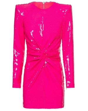 Alex Perry Jade Sequin-embellished Structured Mini Dress - Pink