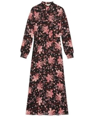 Gucci Floral-print Long Dress - Red
