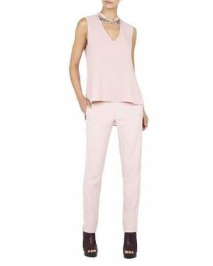 BCBGMAXAZRIA Sofie Jewelled-collar Top - Pink