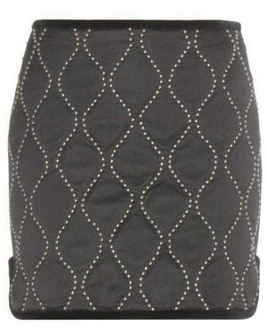 Alexander Wang Studded Embellished Satin Skirt - Black