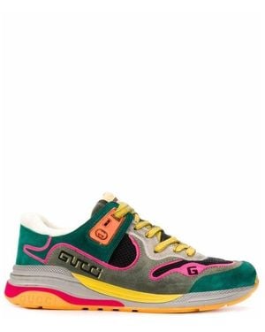 Gucci Ultrapace Leather Sneakers - Black