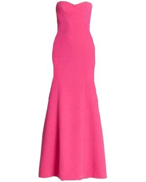 BCBGMAXAZRIA Surrey Strapless Fitted Bustier Gown - Pink
