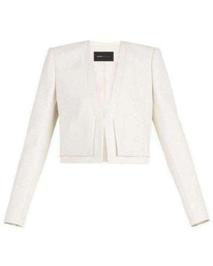 BCBGMAXAZRIA Pierre Double-layer Blazer - White