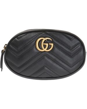 Gucci GG Marmont Matelasse Belt Bag 85 - Black