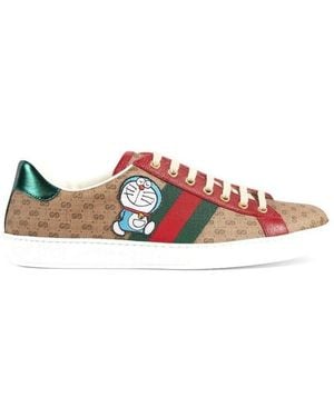 Gucci X Doraemon Ace Trainers - Pink