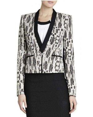 BCBGMAXAZRIA Guy Printed Jacket - Black