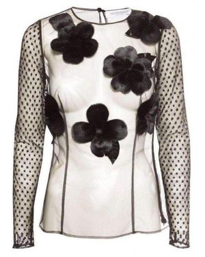 Viktor & Rolf Flower Tulle Top - Multicolour