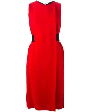 Alexander Wang Belt Detail Sheath Dress - Red