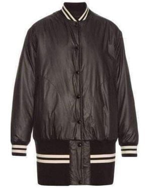 MM6 by Maison Margiela Water Repellant Reversible Bomber Jacker - Grey