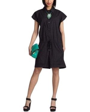 Jean Paul Gaultier Black Cotton Blend Romper