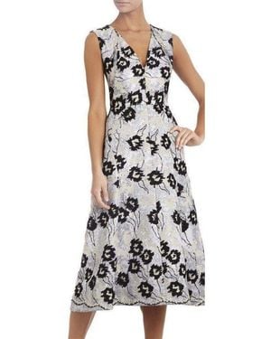 BCBGMAXAZRIA Jocelyn Jacquard Dress - Gray