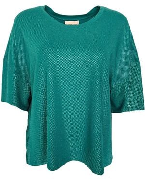Alexandre Vauthier Crystal Embellished T-shirt - Blue