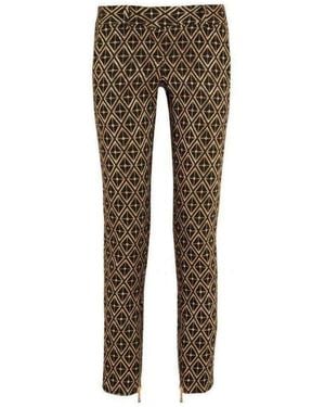 Balmain Metallic Jacquard Skinny Pants