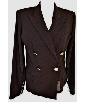 Jean Paul Gaultier Open Armpit Open Sleeves Blazer - Black