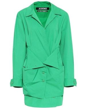 Jacquemus La Robe Murano Cotton Dress - Green