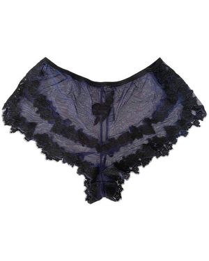 Jean Paul Gaultier La Perla By Blue Lace Shorts