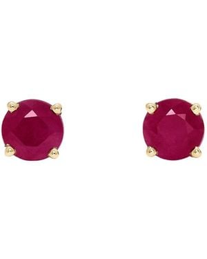 Effy Ruby Royale 14k Gold Ruby Stud Earrings - Red