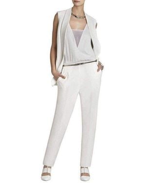 BCBGMAXAZRIA Waylen Sleeveless White Jumpsuit