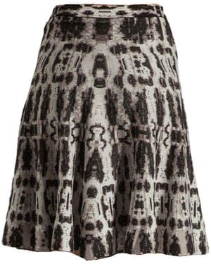 BCBGMAXAZRIA A-line Silk Blend Skirt - Black