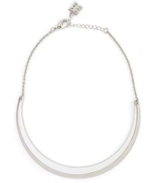 BCBGMAXAZRIA Enamel Collar Necklace - White