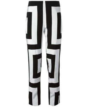 KENZO Geometric Print Trousers Trousers Fr 40 (us 10) - Black