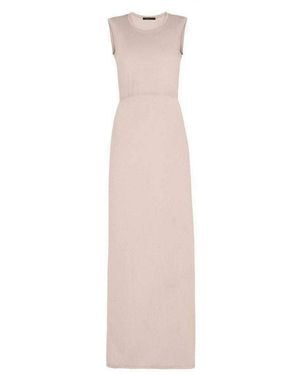 BCBGMAXAZRIA Evey Deep V-back Maxi Dress - Natural